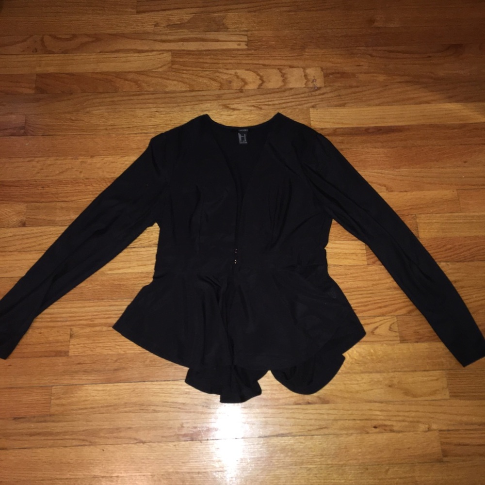 Black button blouse
